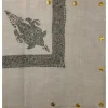 Luxurious pashmina rumal crafted with designs inspired by Omani Mussar (مصَر) and Turma (ترمة)