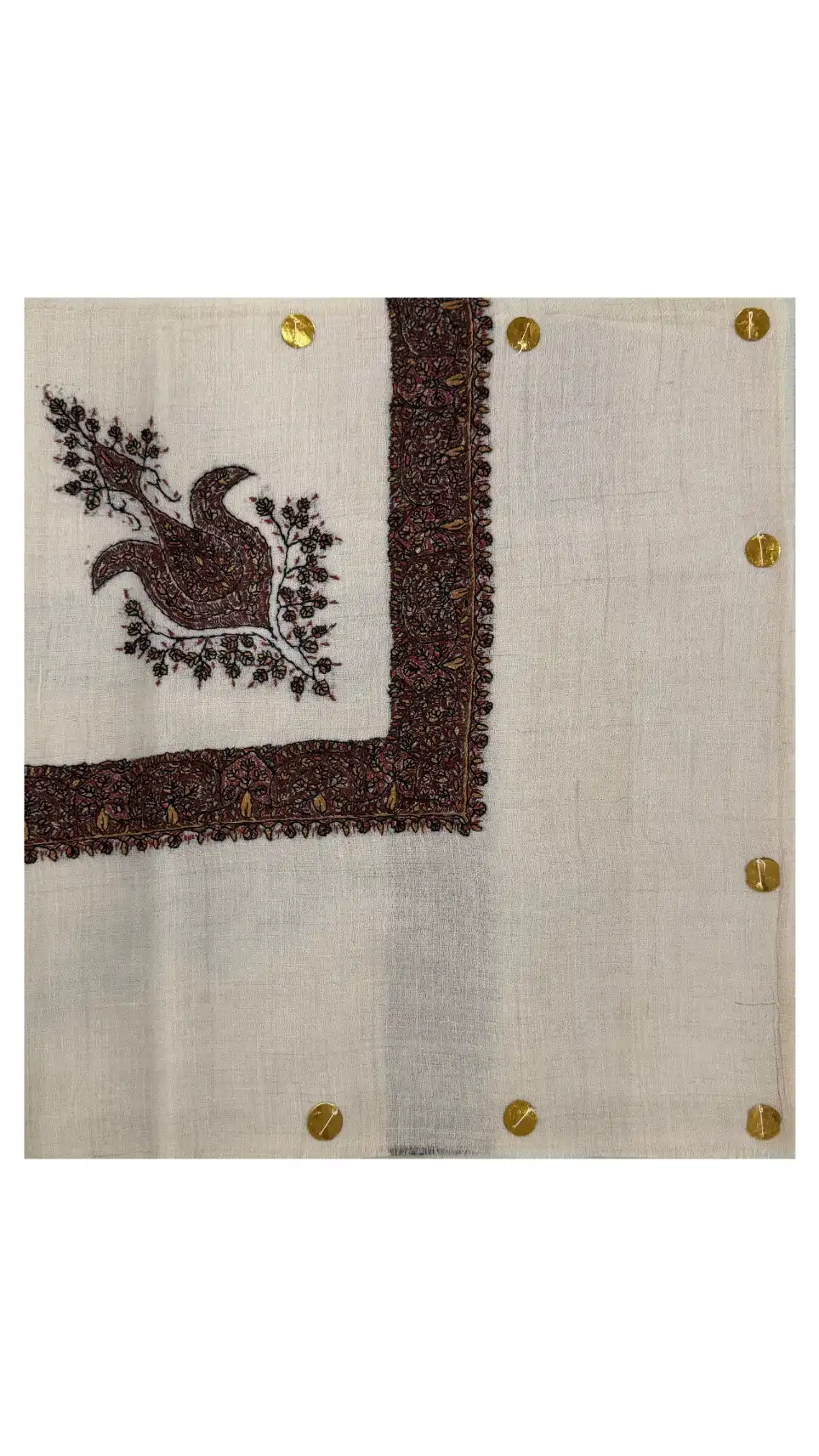 pashmina kashmiri embroidered rumaal for men