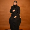 black fleece over coat for ladies
