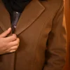 brown over coat for girls