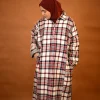 female red checkered pheran 