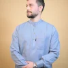 grey winter kurta pajama made from wool