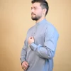 grey winter kurta pajama for gents