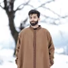 brown embroidered firan  
