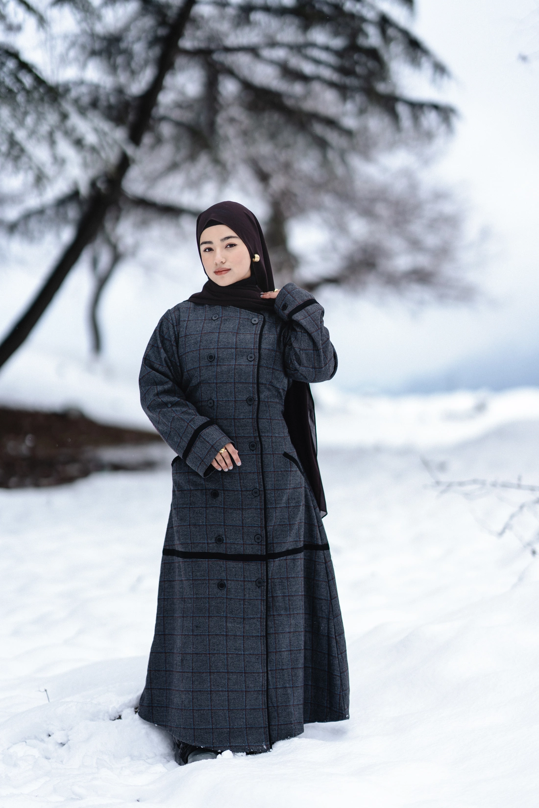 warm woolen coat style winter abaya