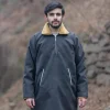 front closed overcoat for men