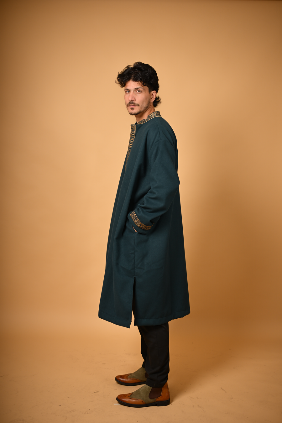 pheran with embroidery