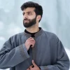 grey embroidered  for men