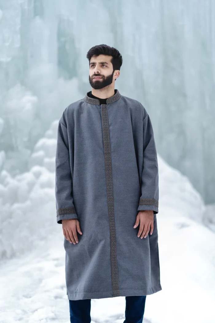  Grey embroidered   for men