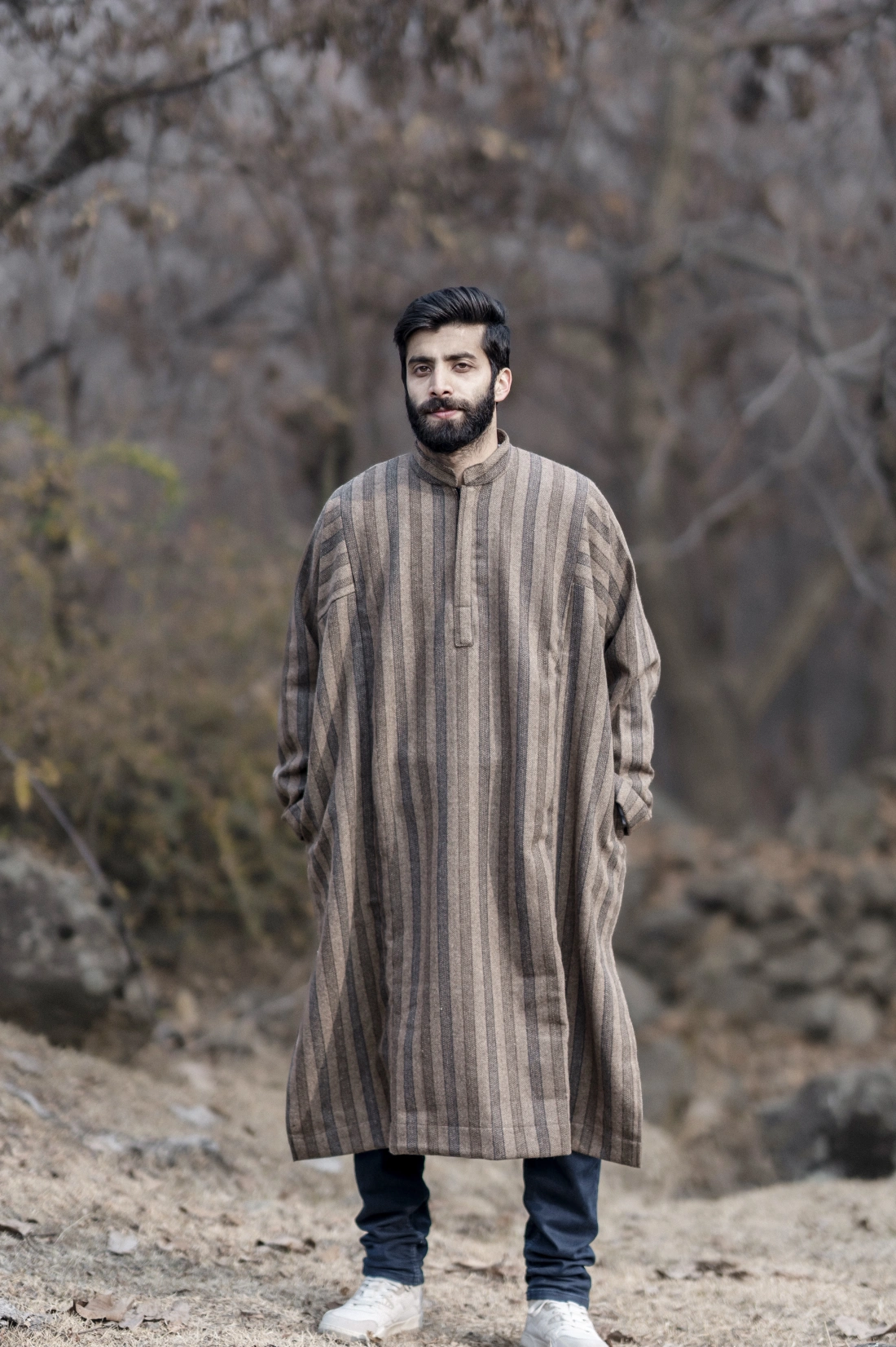 woolen herringbone pheran