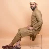 wood color kurta pajama