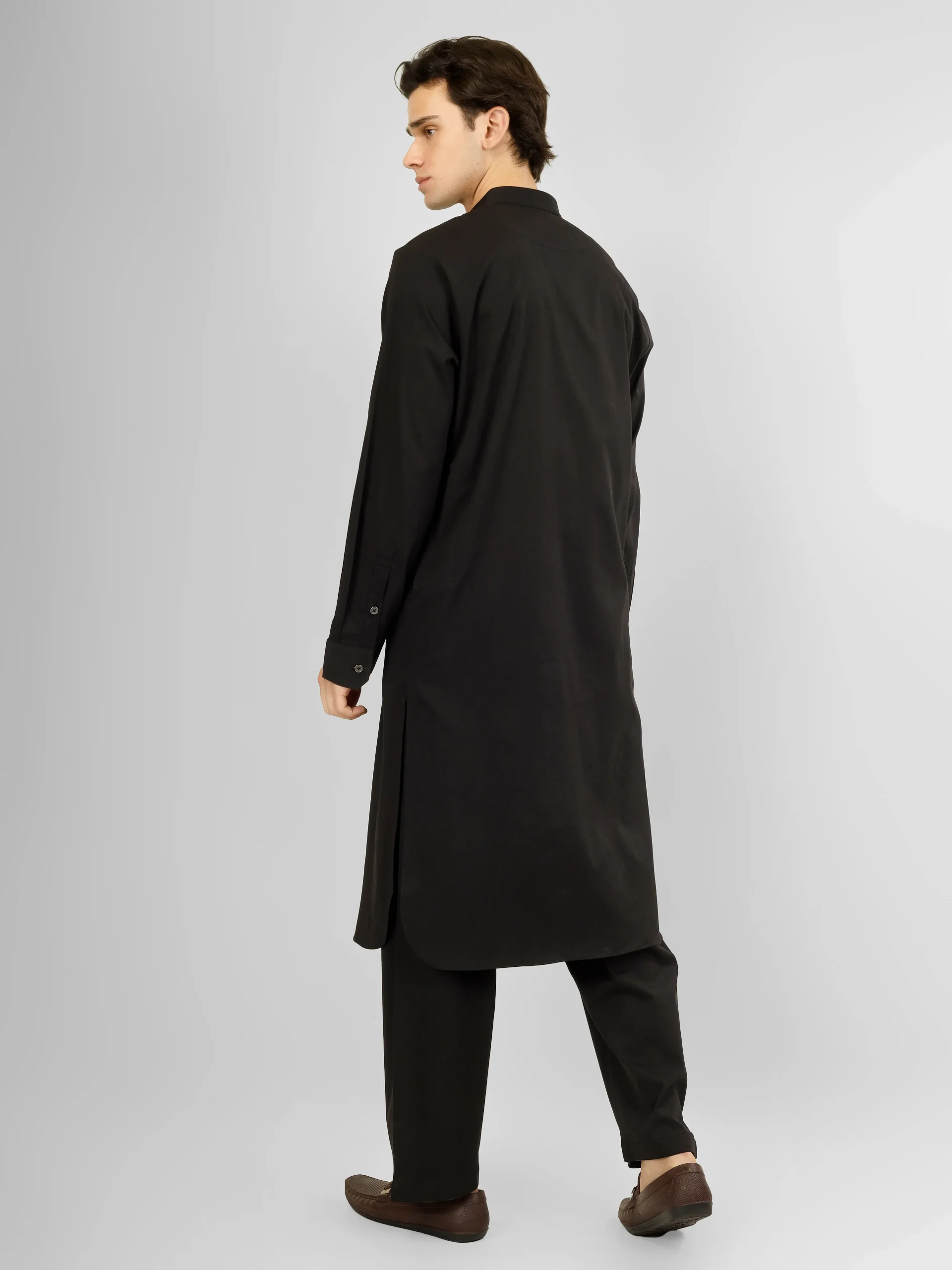 black kameez shalwar for men