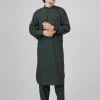 bottle green kameez shalwar