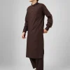 elegant coffee brown kameez shalwar 