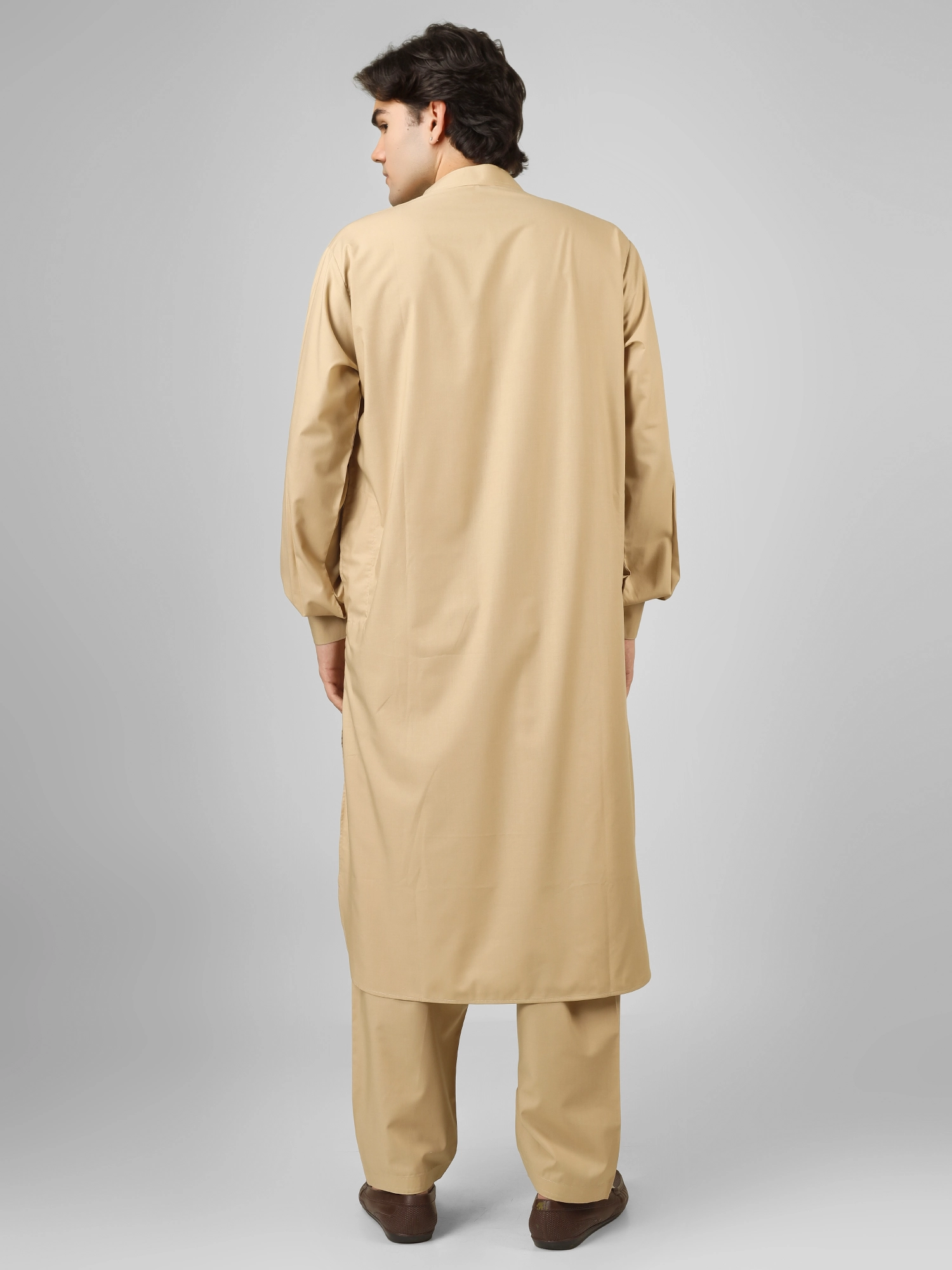 cream kameez shalwar for men