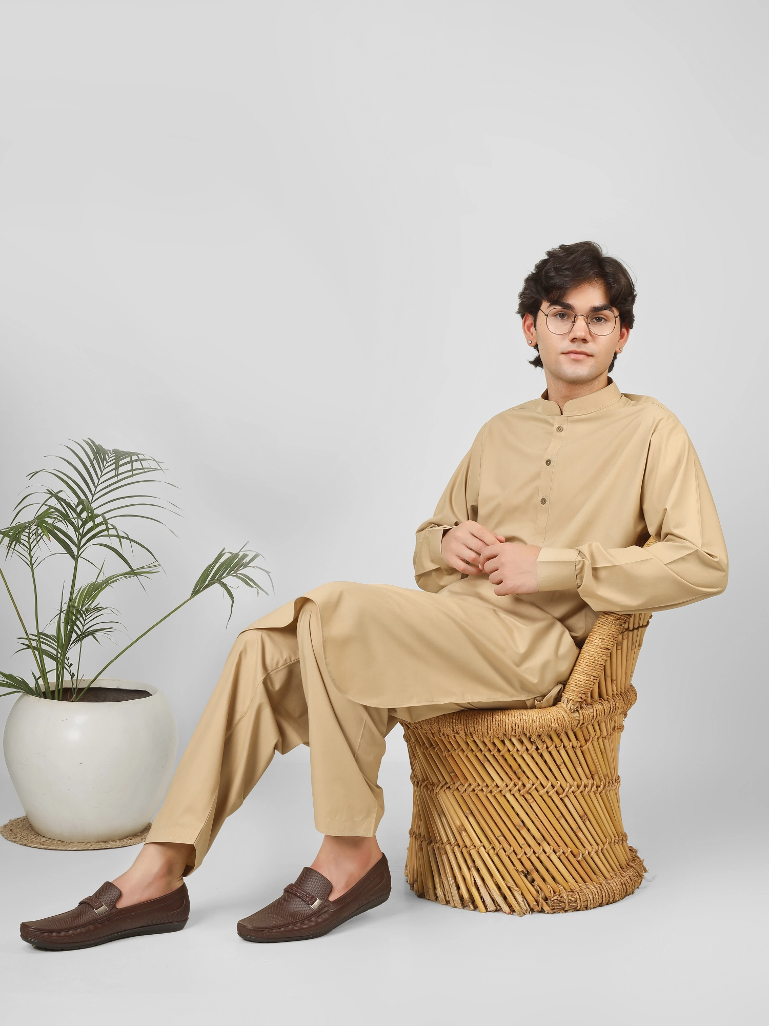 cream kameez shalwar for boys