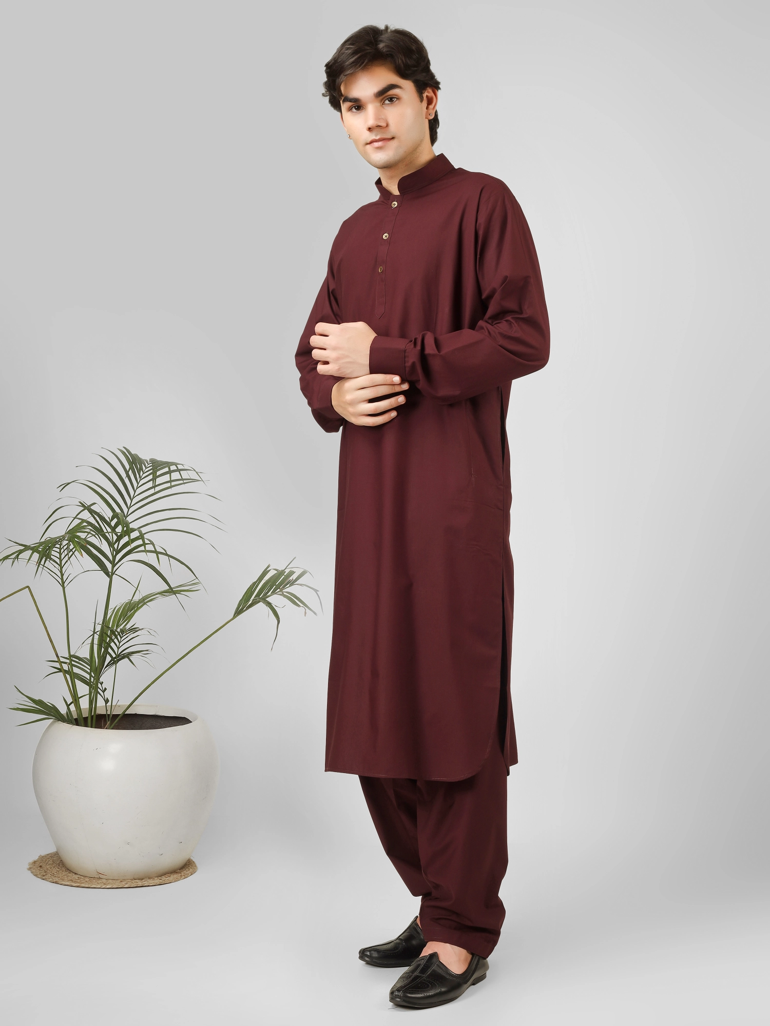 maroon kameez shalwar for gents