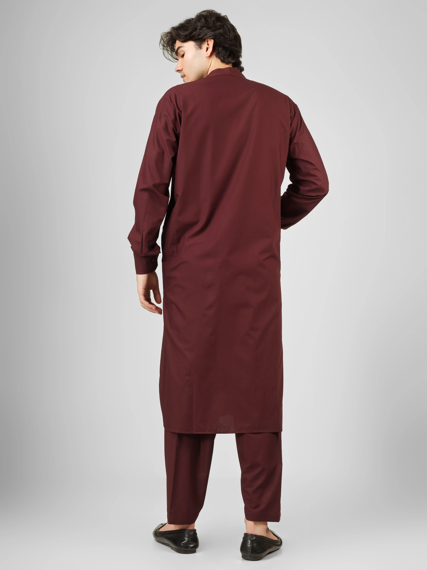 maroon kameez shalwar