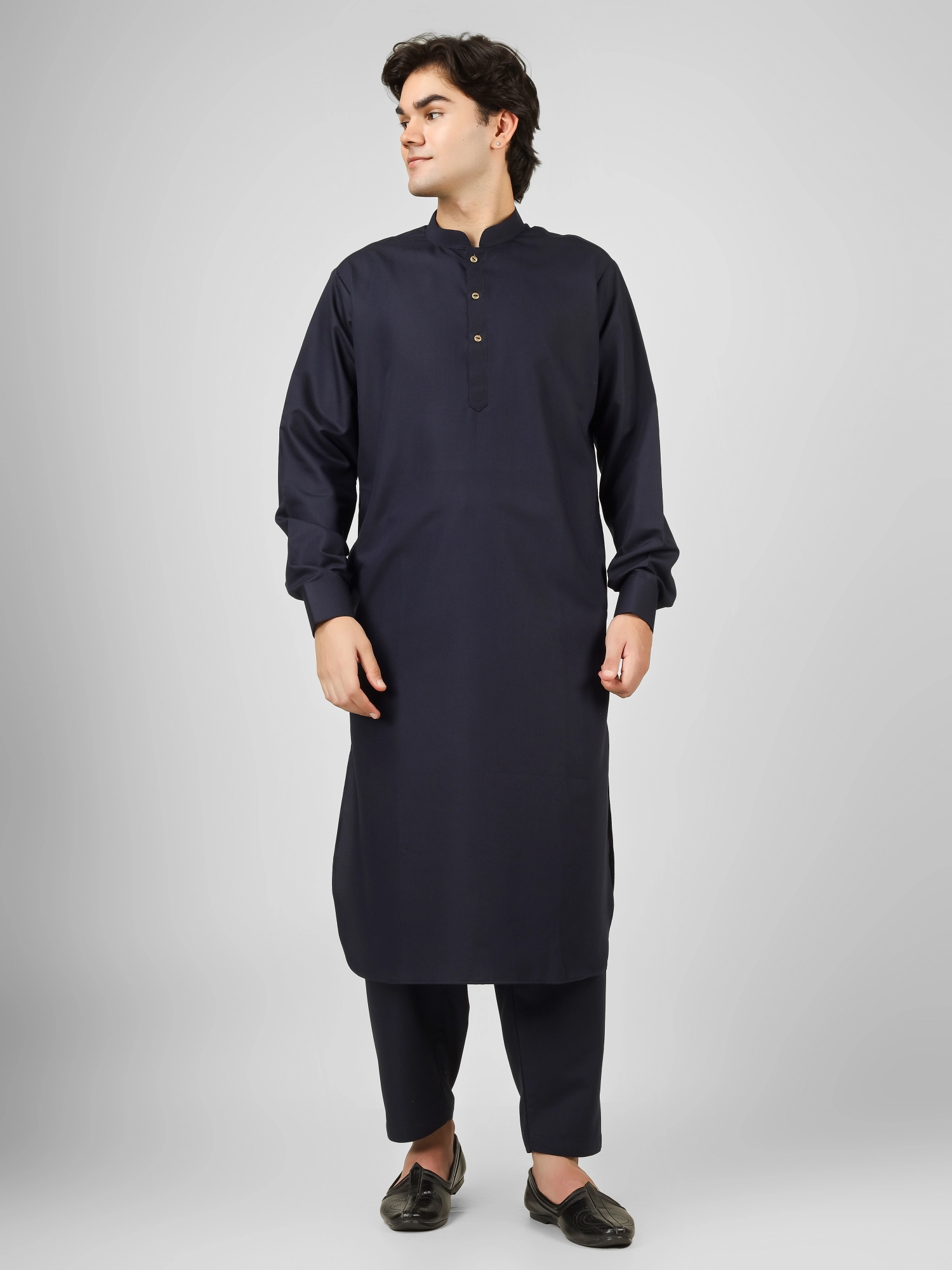navy blue kameez shalwarÂ