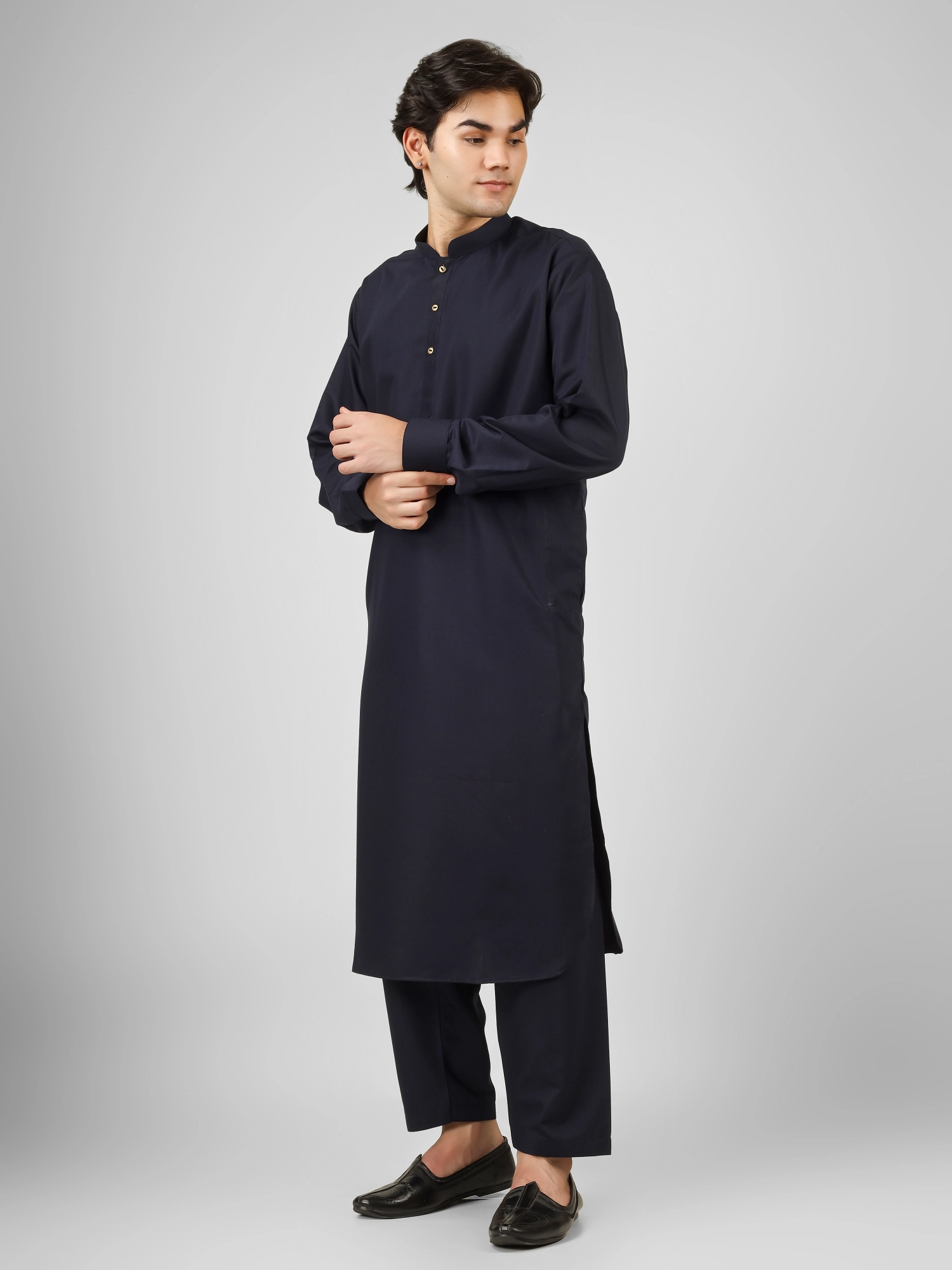 navy blue kameez shalwarÂ