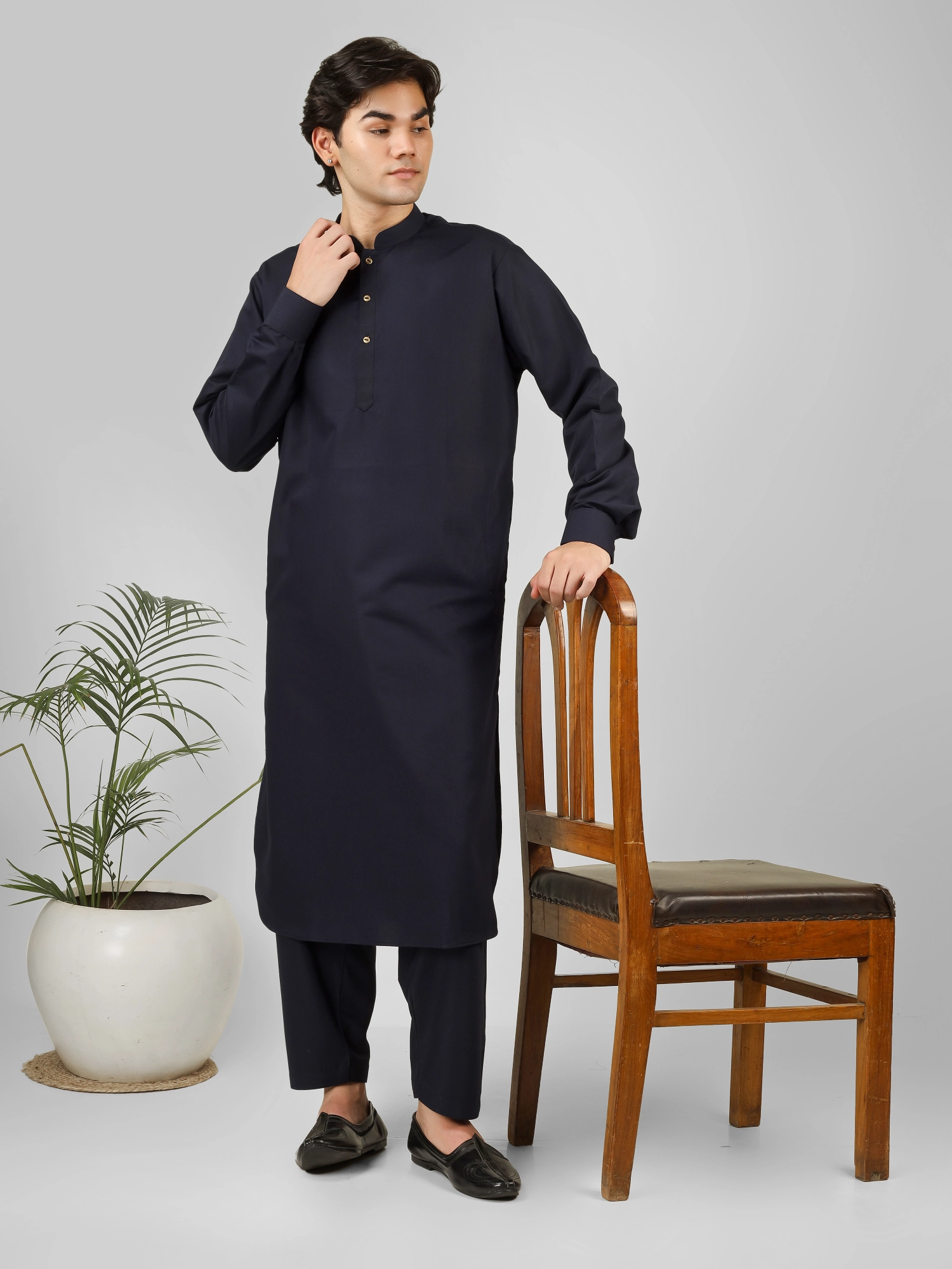navy blue kameez shalwar for boys