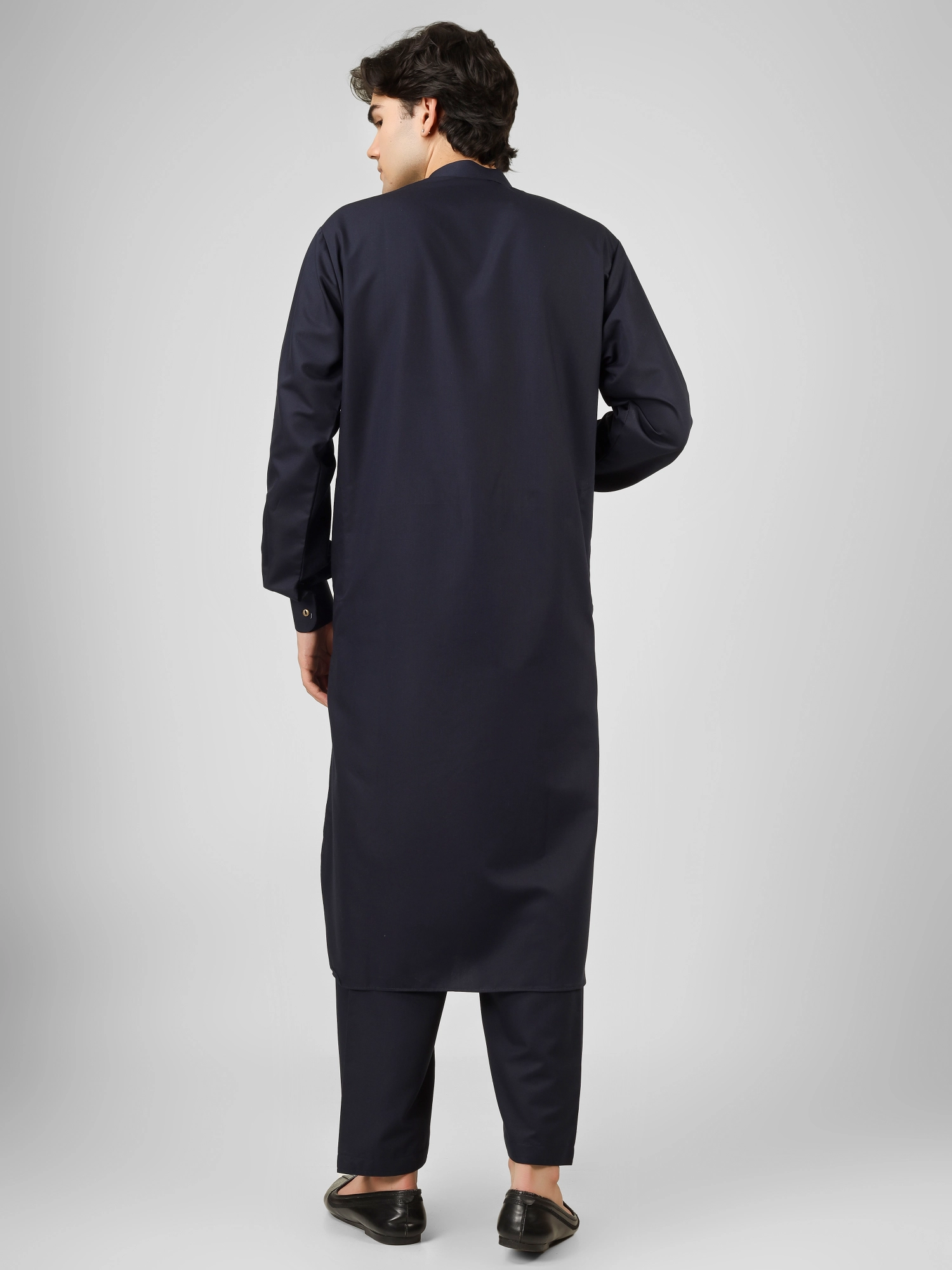 navy blue kameez shalwar