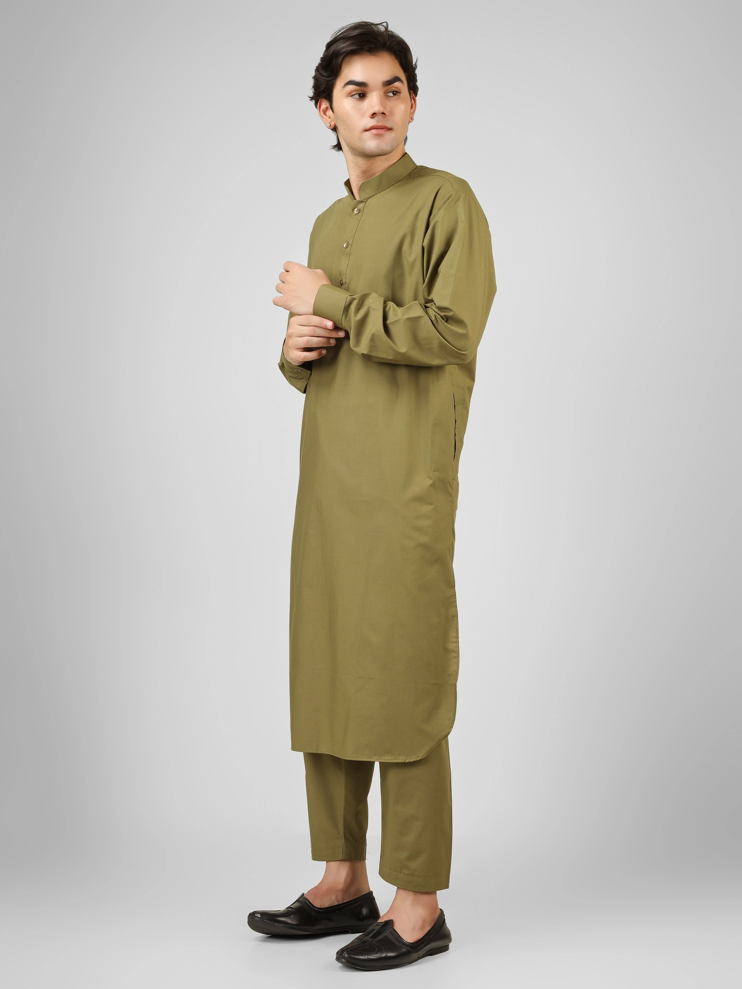 green shalwar kameez for men