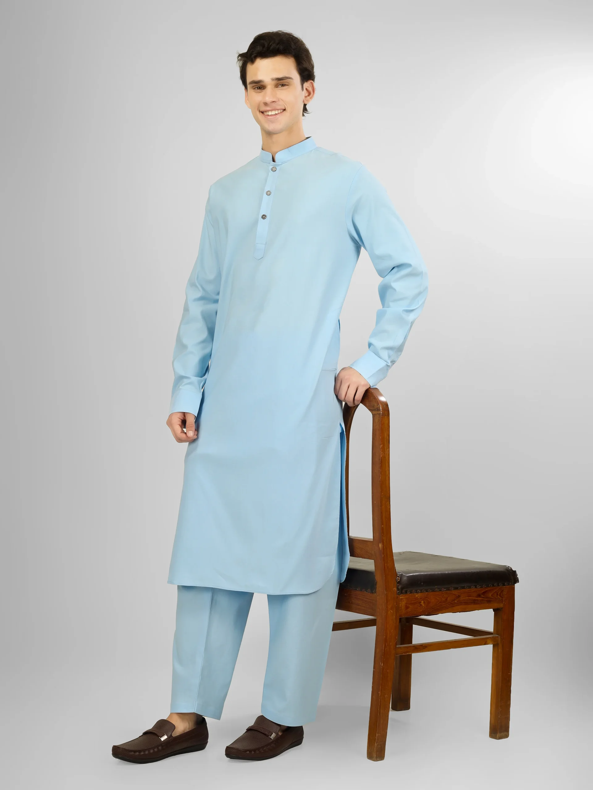 sky blue kameez shalwar for boys