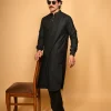 black Pathan Kameez Shalwar for men