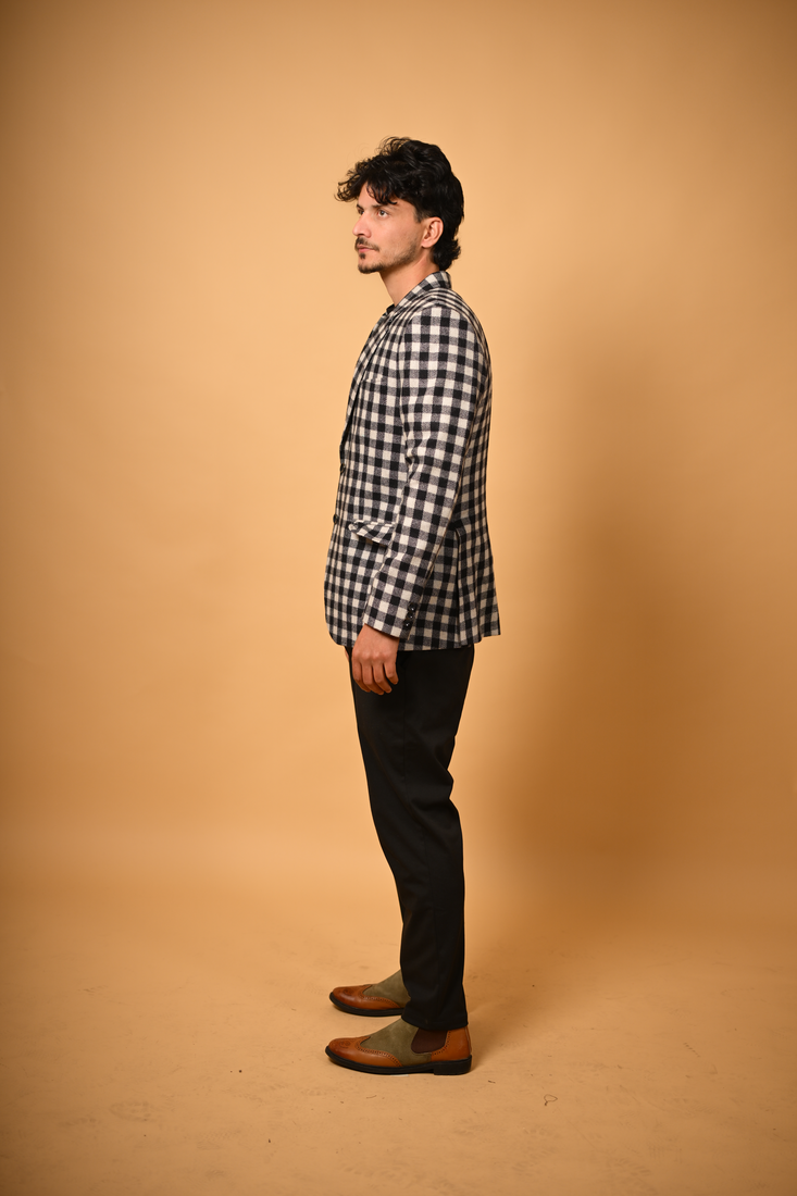 black winter blazer for male
