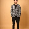 black winter blazer for male