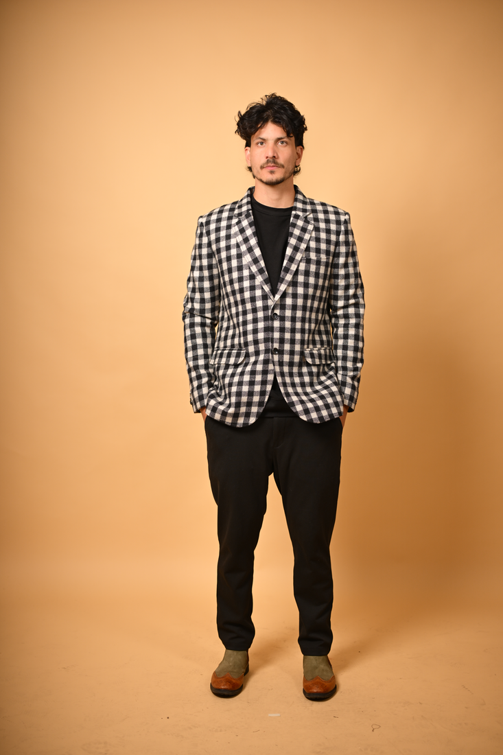 black winter blazer for male