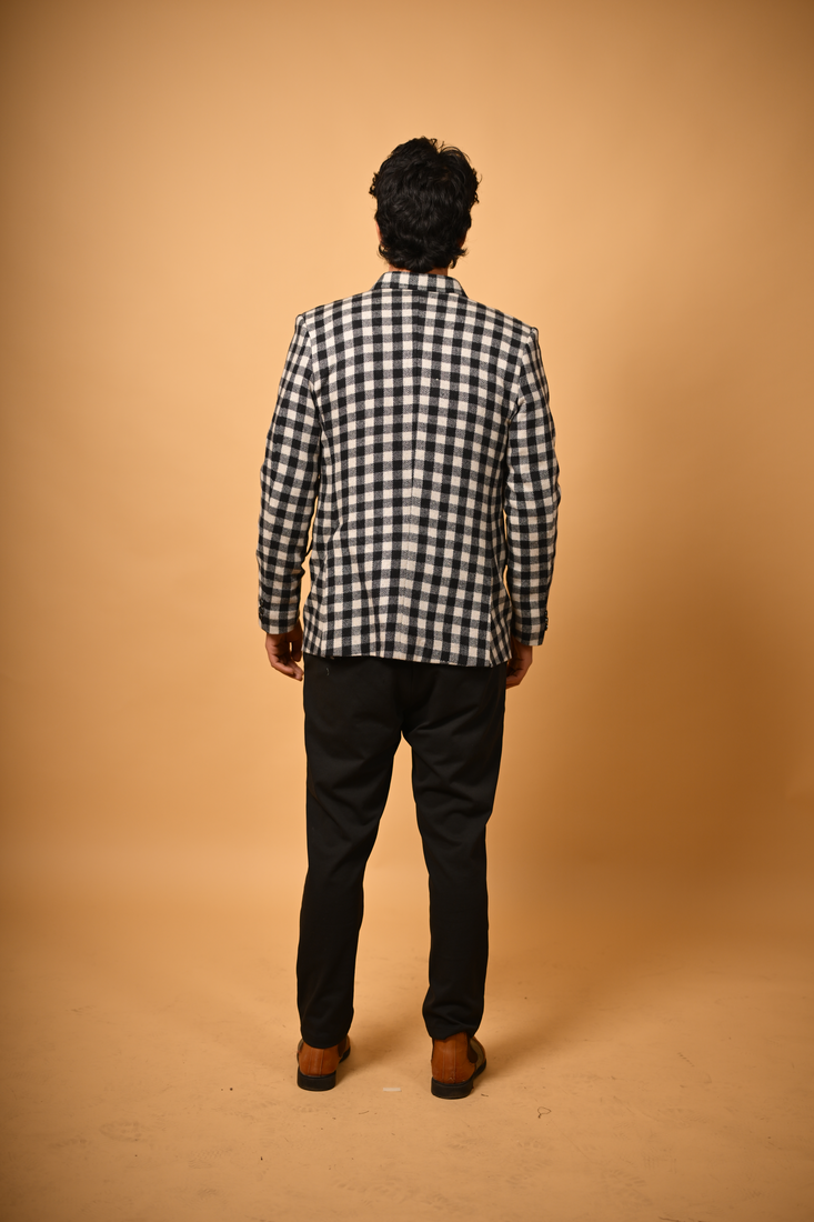 black winter blazer for male
