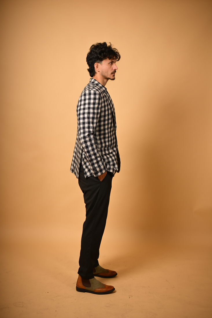 black winter blazer for men