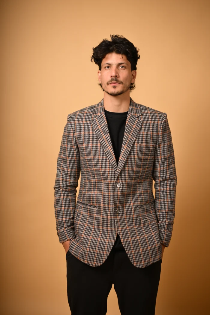 black  winter blazer for men