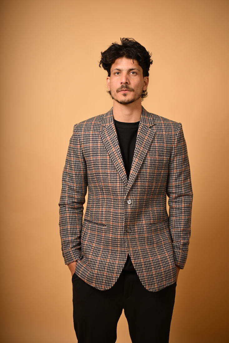 black winter blazer for men