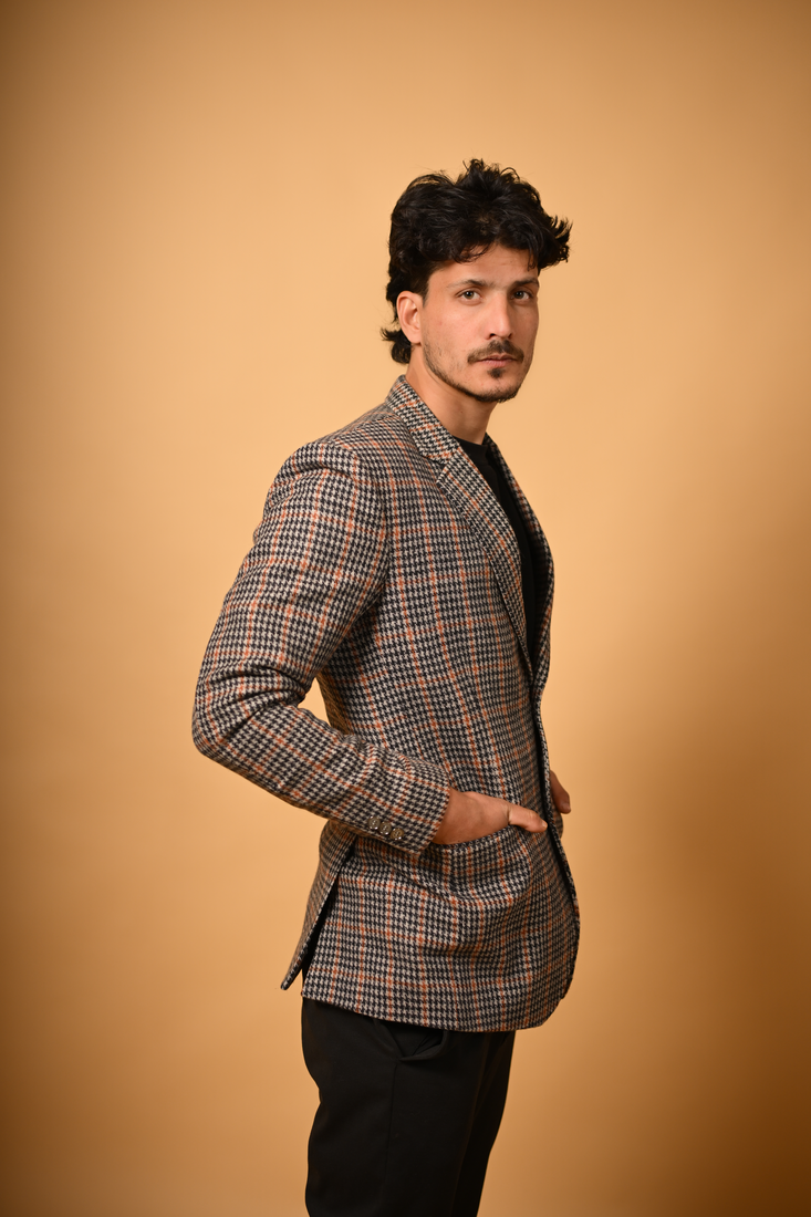 black winter blazer for male