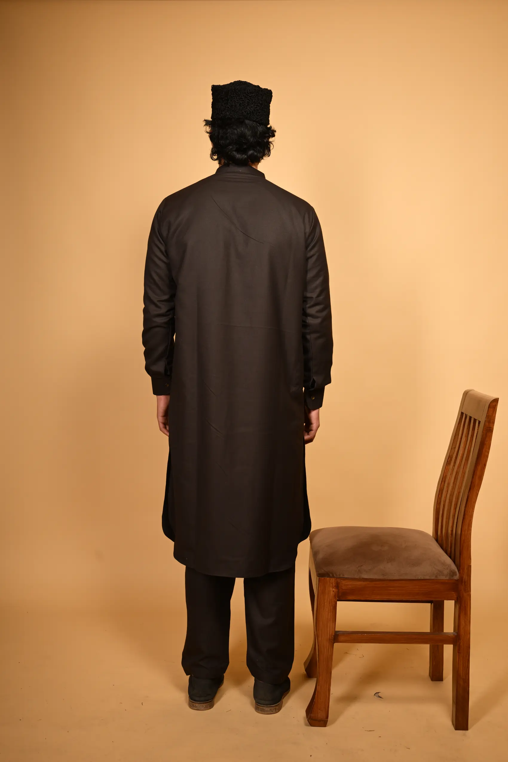 coffee brown pathani Kameez Shalwar