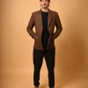 coffee brown blazer for men