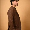 coffee brown blazer for men