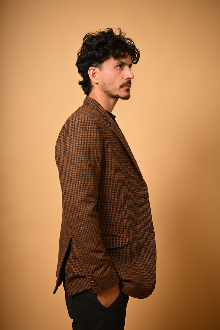 coffee brown blazer for men