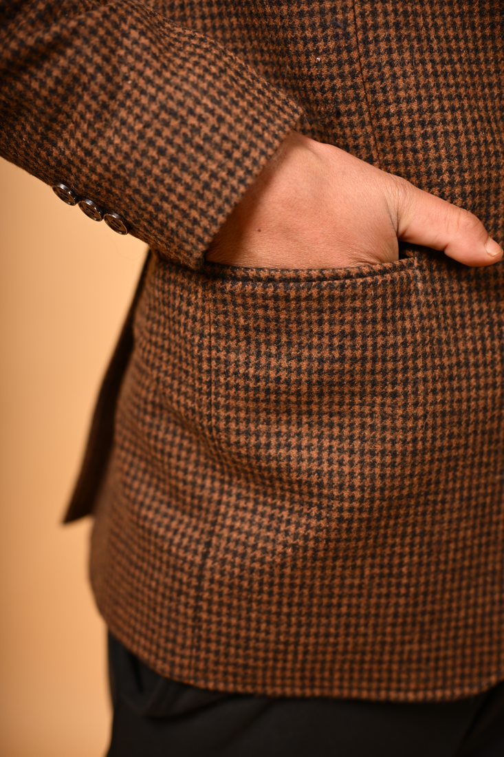 coffee brown blazer for men