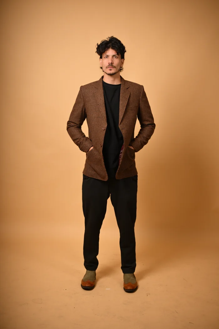 coffee brown blazer for men