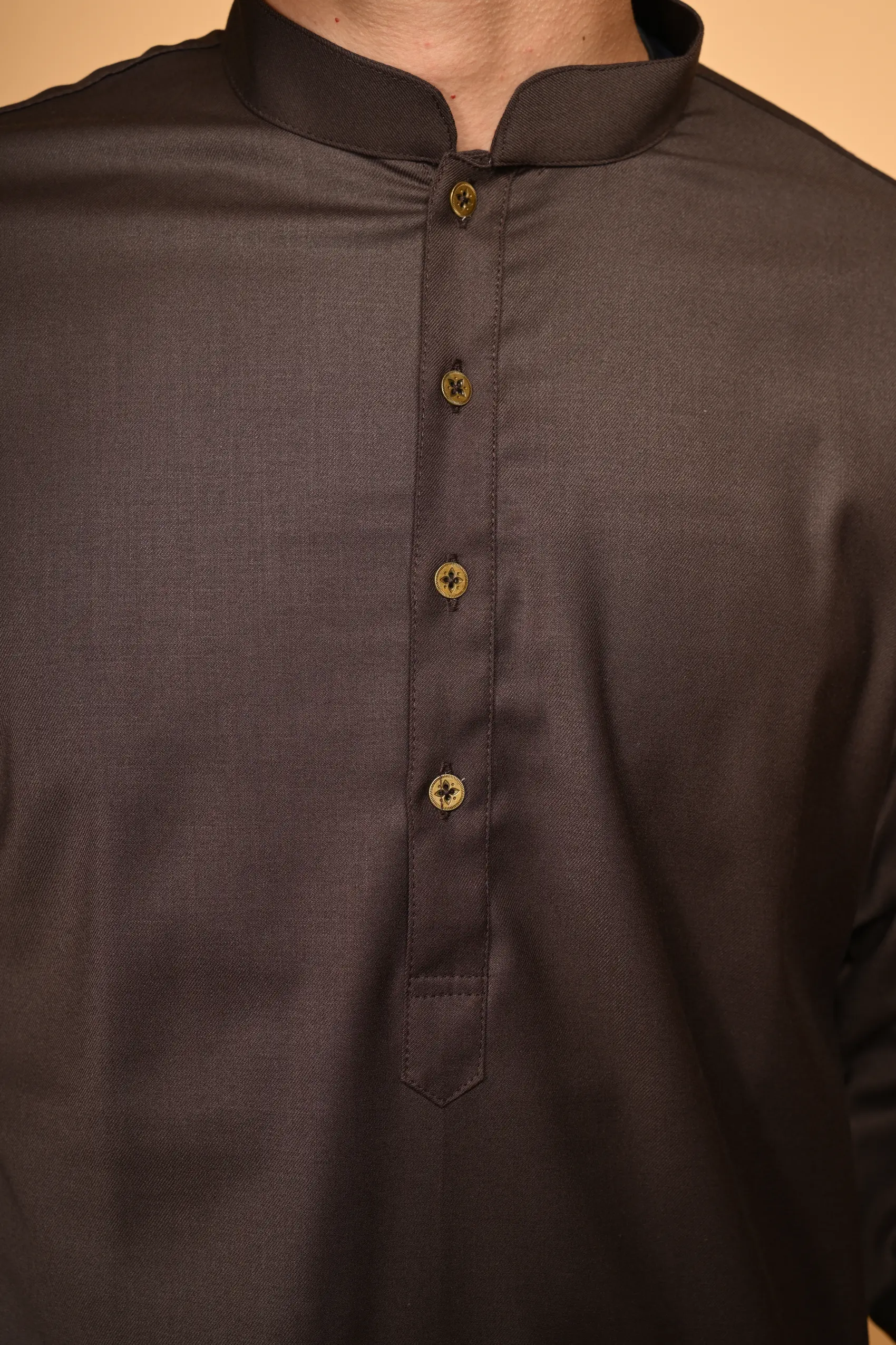 brown kameez shalwar