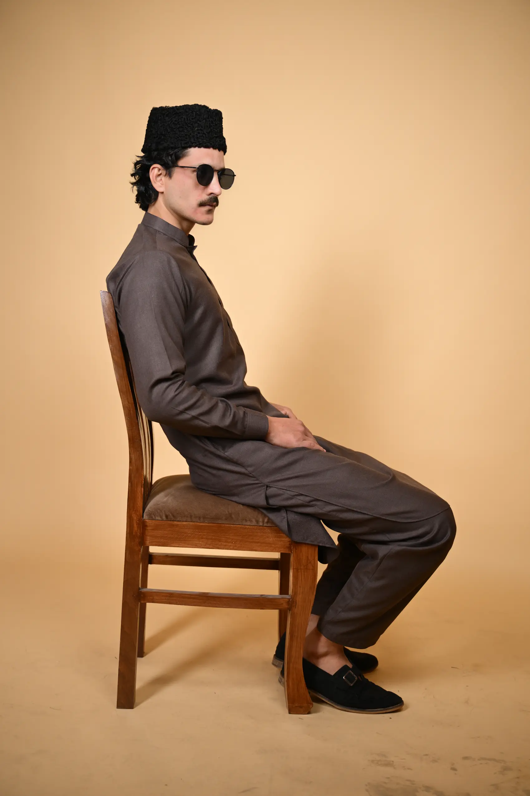 coffee winter jackan kameez shalwar man