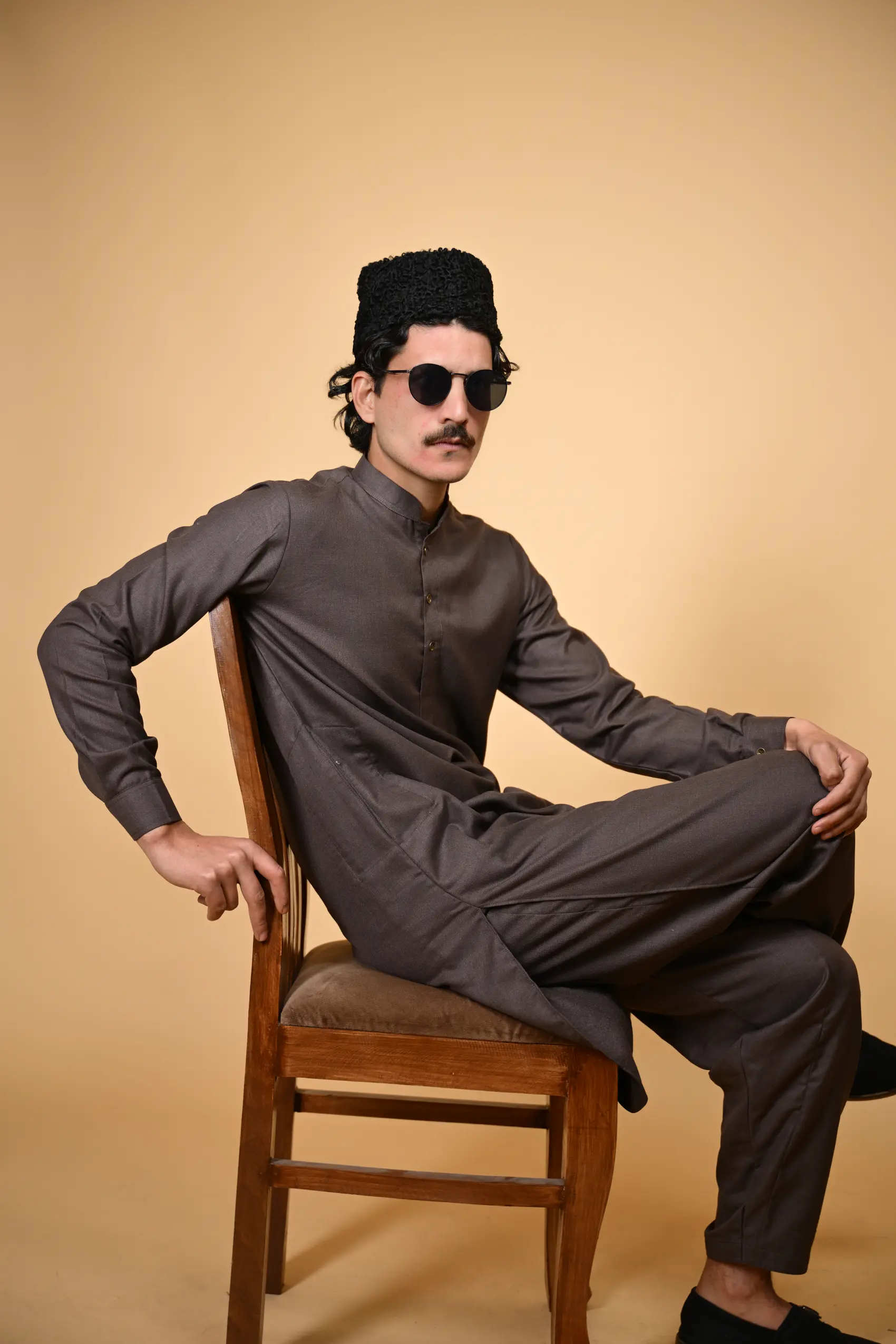 coffee winter jackan kameez shalwar