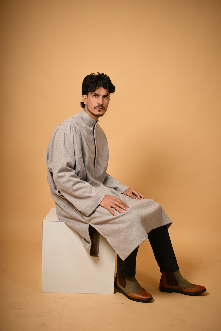 herringbone pattern pheran