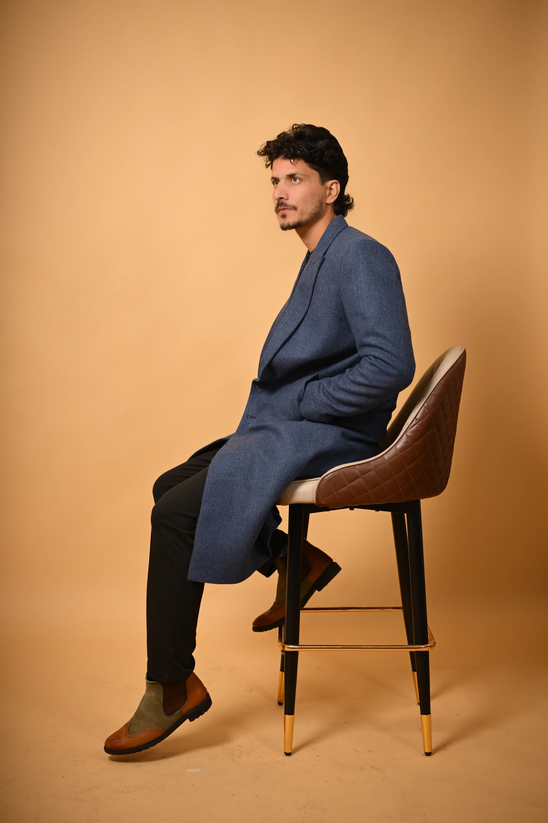navy blue waist coat for male