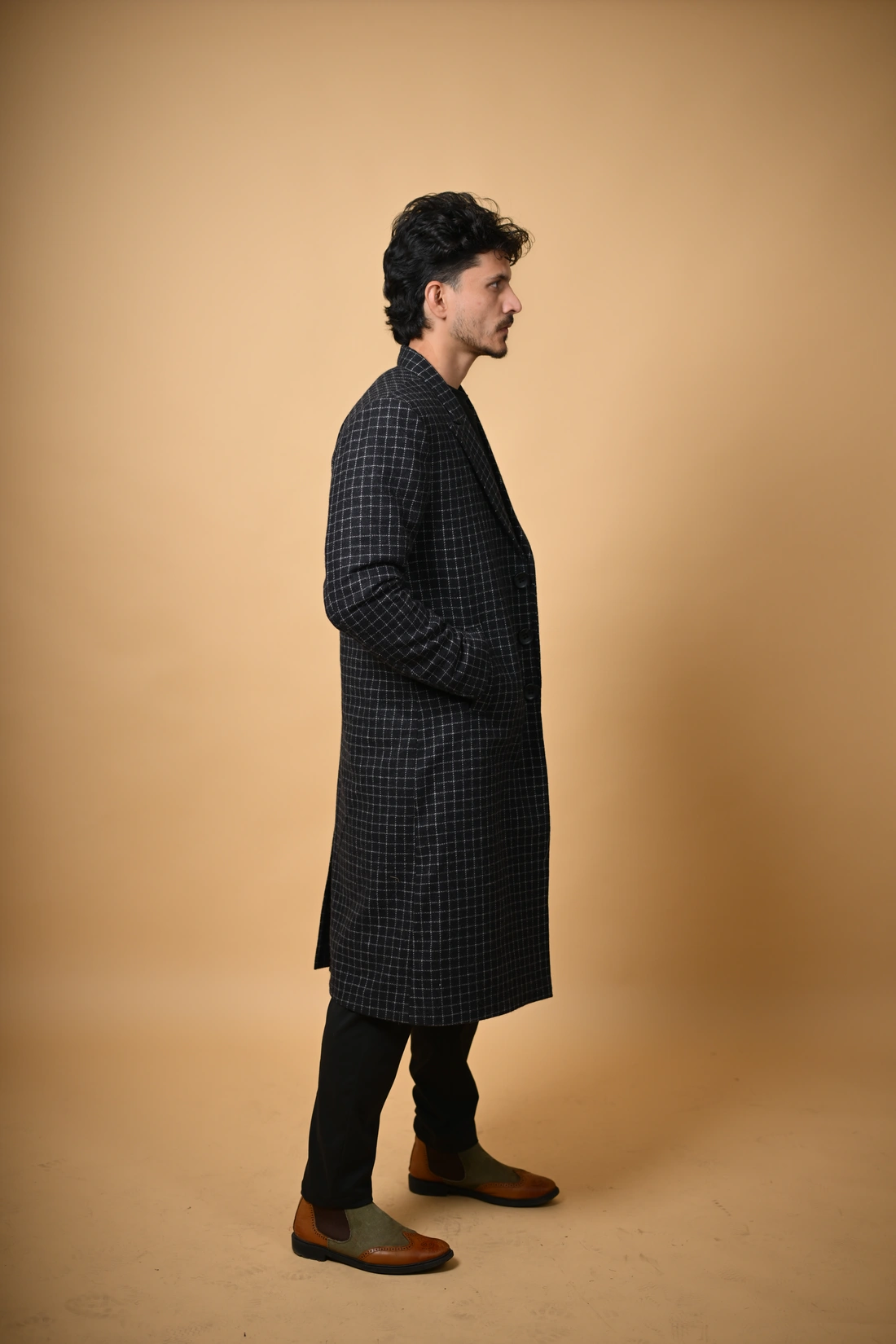 black overcoat for male