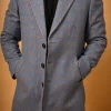 blue overcoat for male